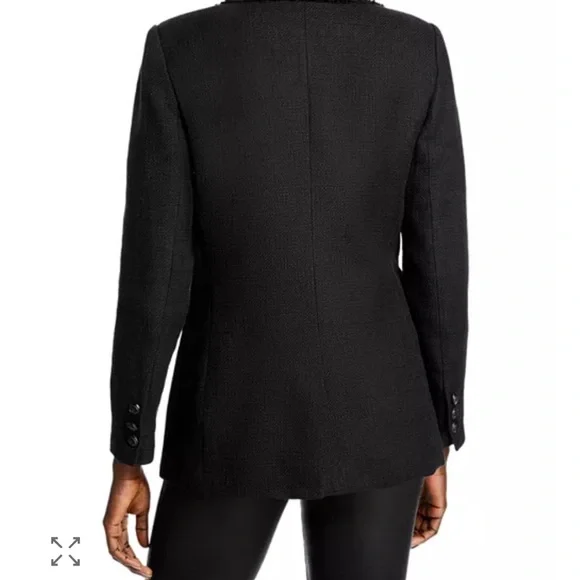 EUC Karl Lagerfeld Textured Black Jacket - Picture 4 of 11